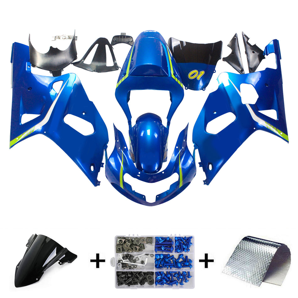2001-2003 スズキ GSXR750 K1 Amotopart インジェクションフェアリングキット ボディワーク プラスチック ABS #137