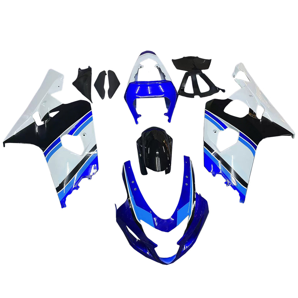2004-2005 GSXR 600/750 ブルー ボディワーク フェアリング ABS 射出成形プラスチック セット ジェネリック