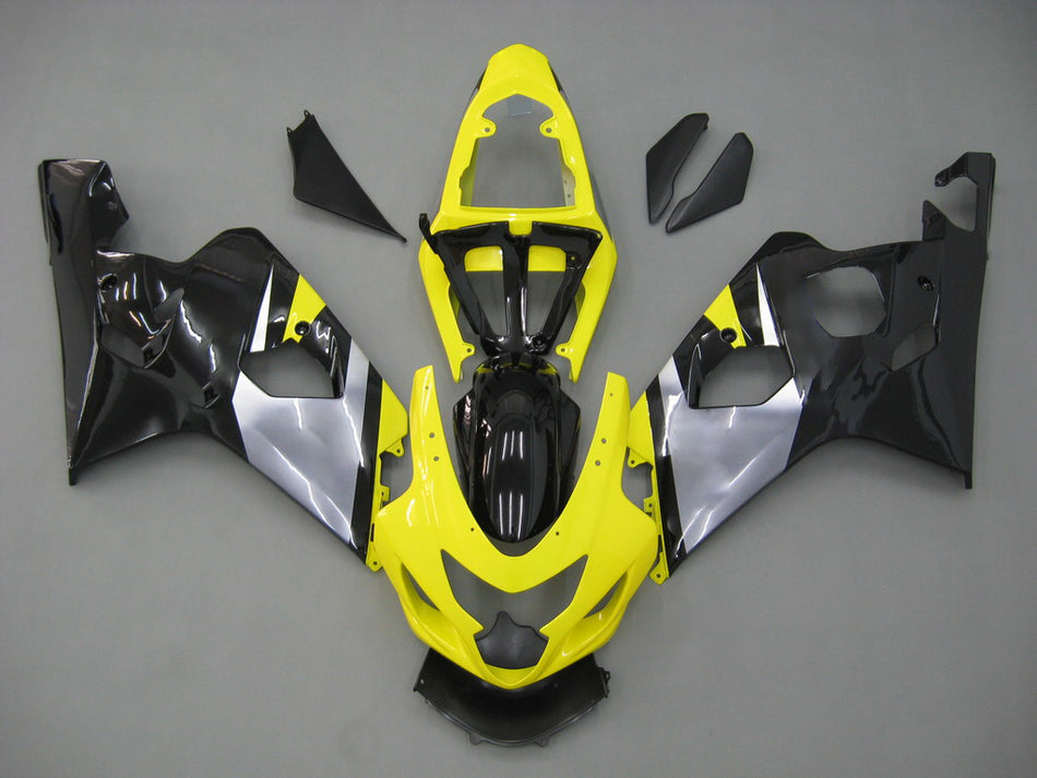 2004-2005 スズキ GSXR 600 750 イエローブラック GSXR レーシングフェアリング ジェネリック