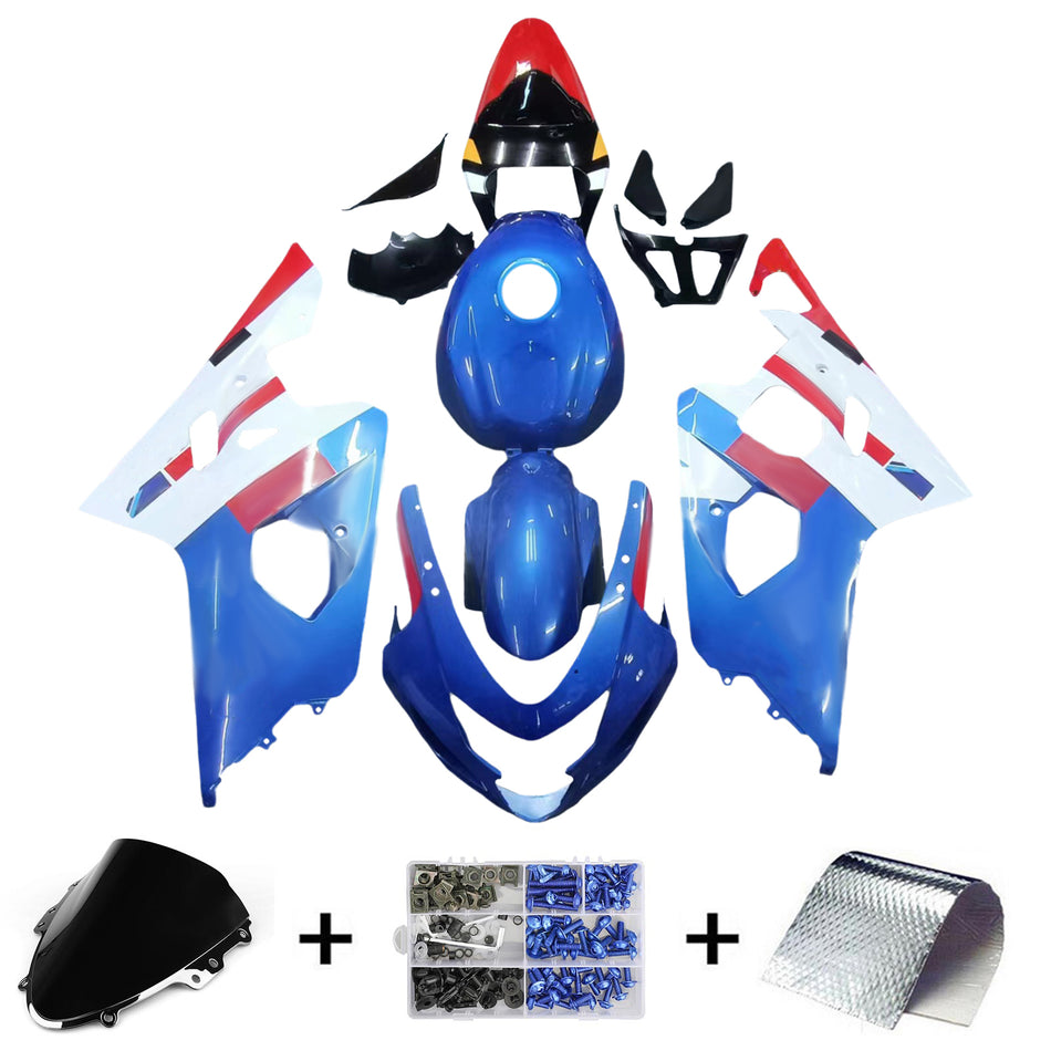 2004-2005 スズキ GSXR 600/750 K4 フェアリングキット ボディワーク プラスチック ABS