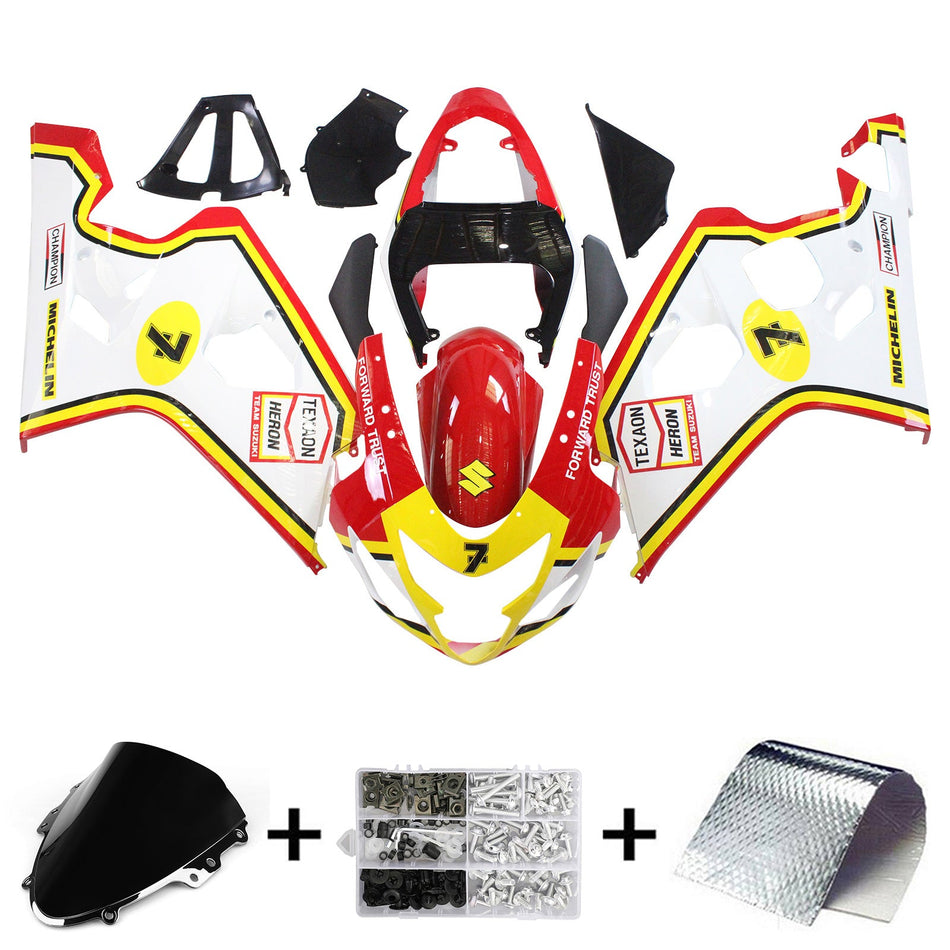 2004-2005 スズキ GSXR 600/750 K4 Amotopart インジェクションフェアリングキット ボディワーク プラスチック ABS #111