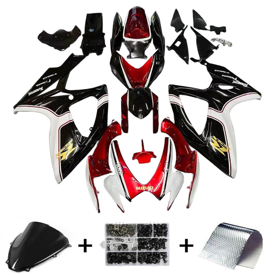2006-2007 スズキ GSXR 600/750 K6 Amotopart インジェクションフェアリングキット ボディワーク プラスチック ABS #178