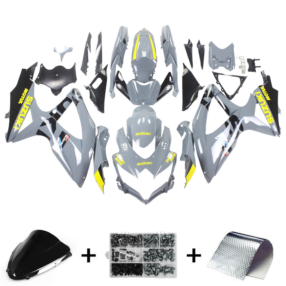 2008-2010 スズキ GSXR 600/750 K8 Amotopart インジェクションフェアリングキット ボディワーク プラスチック ABS #102