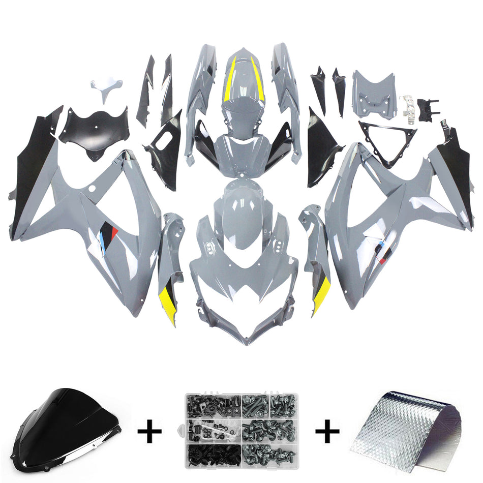 2008-2010 スズキ GSXR 600/750 K8 Amotopart インジェクションフェアリングキット ボディワーク プラスチック ABS #102