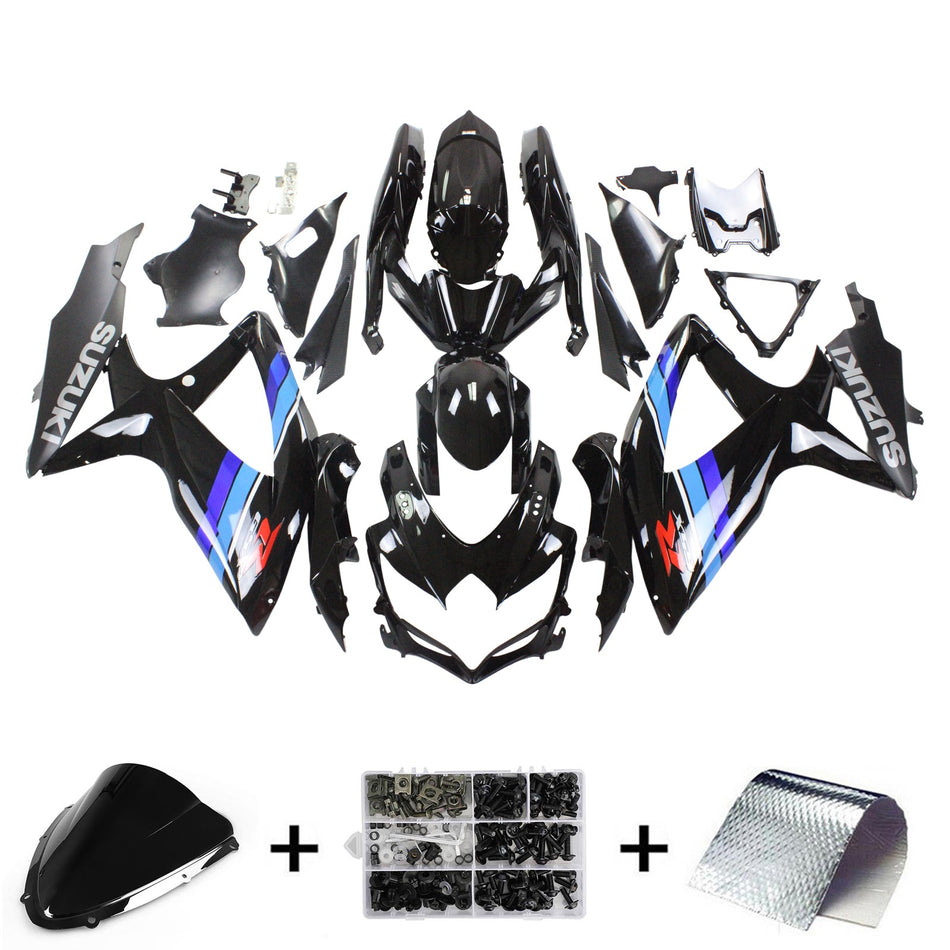 2008-2010 スズキ GSXR 600/750 K8 Amotopart インジェクションフェアリングキット ボディワーク プラスチック ABS #108