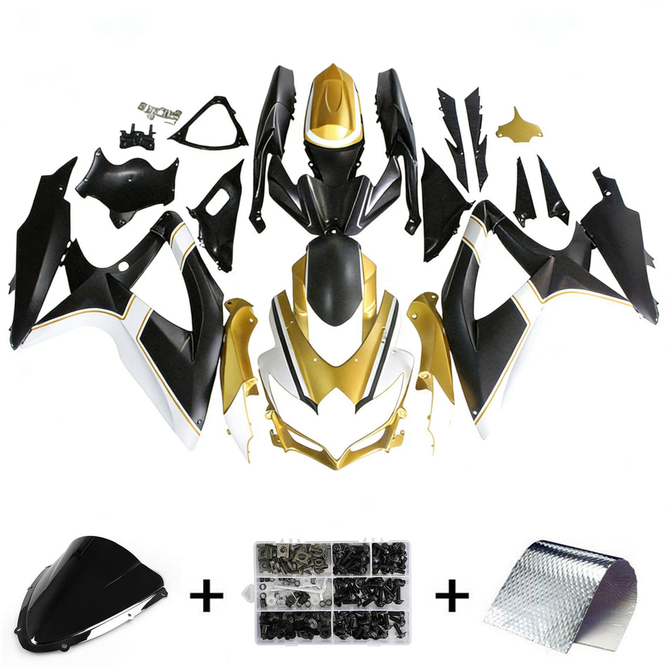 2008-2010 スズキ GSXR 600/750 K8 Amotopart インジェクションフェアリングキット ボディワーク プラスチック ABS #133