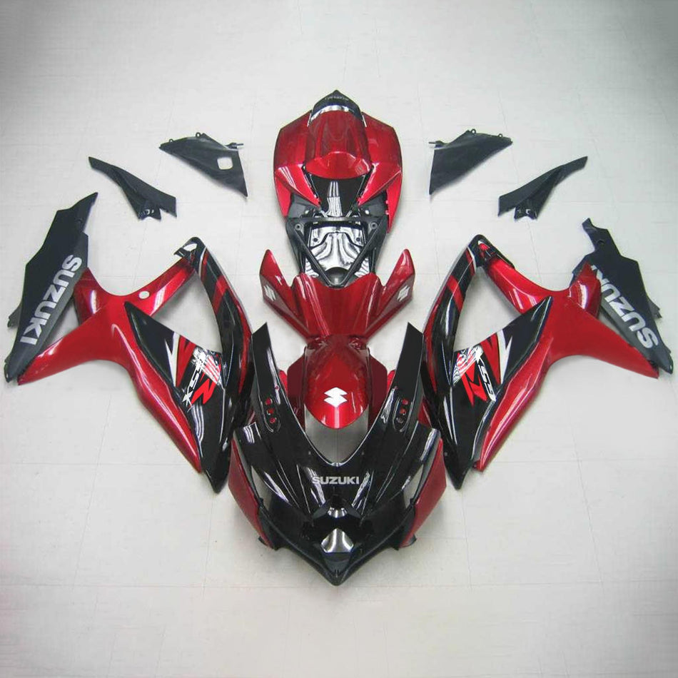 2008-2010 スズキ GSXR 600/750 K8 Amotopart インジェクションフェアリングキット ボディワーク プラスチック ABS #134