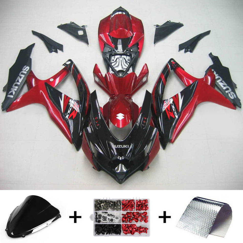 2008-2010 スズキ GSXR 600/750 K8 Amotopart インジェクションフェアリングキット ボディワーク プラスチック ABS #134