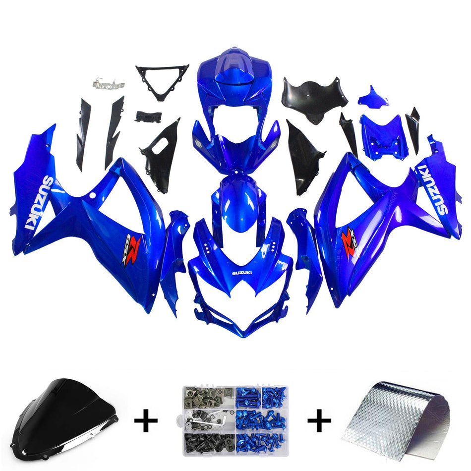 2008-2010 スズキ GSXR 600/750 K8 Amotopart インジェクションフェアリングキット ボディワーク プラスチック ABS #147