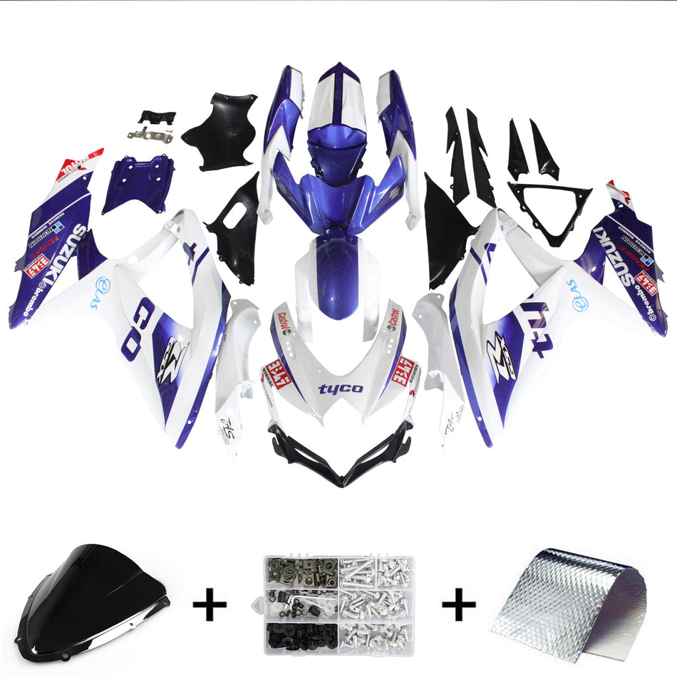 2008-2010 スズキ GSXR 600/750 K8 Amotopart インジェクションフェアリングキット ボディワーク プラスチック ABS #149