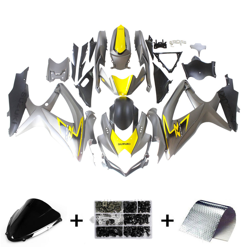2008-2010 スズキ GSXR 600/750 K8 Amotopart インジェクションフェアリングキット ボディワーク プラスチック ABS #151