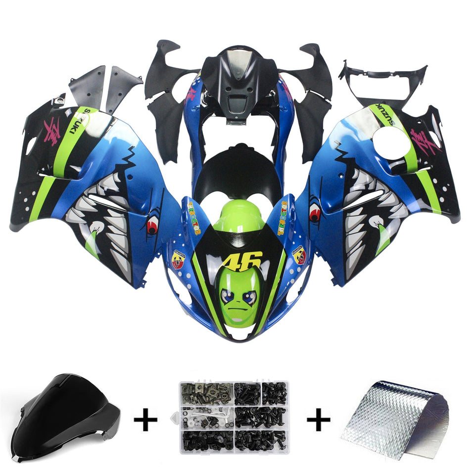 1999-2007 スズキ ハヤブサ GSX1300 アモトパーツ インジェクションフェアリングキット ボディワーク プラスチック ABS #109