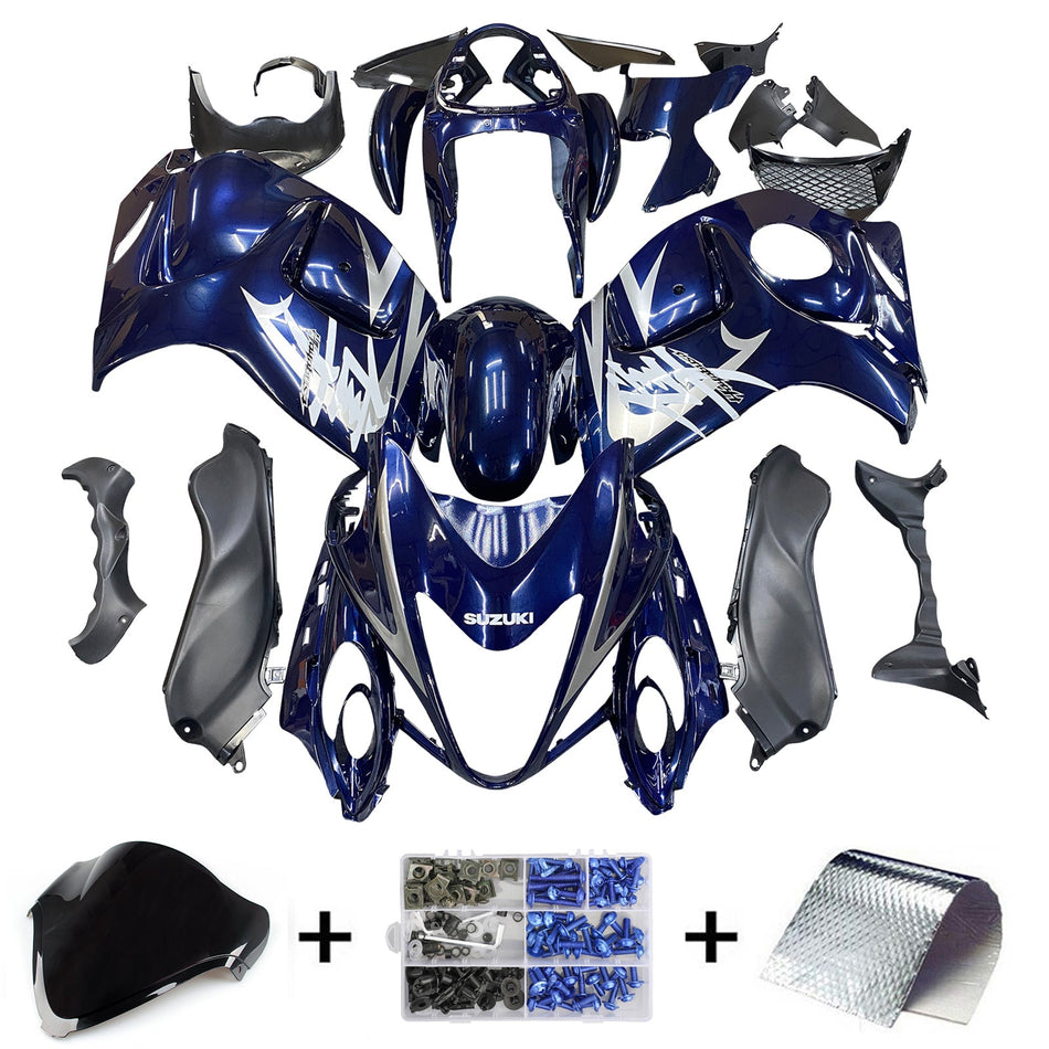 2008-2020 スズキ GSX 1300 ハヤブサ ブルーダークメタリック ハヤブサ レーシングフェアリング ジェネリック