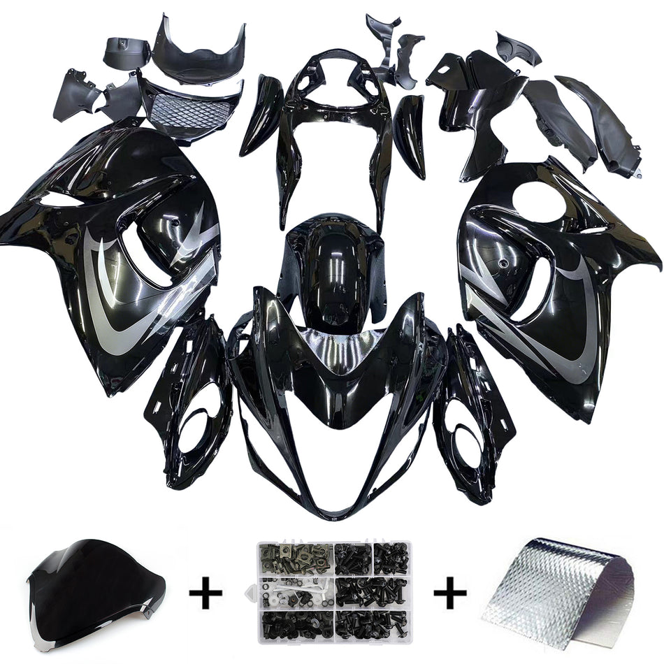 2008-2020 スズキ GSX 1300 ハヤブサ オールブラック ハヤブサ レーシングフェアリング ジェネリック