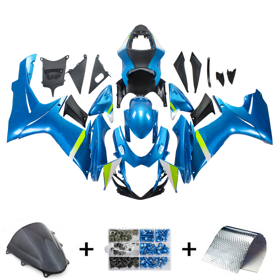 2011-2024 スズキ GSXR 600/750 K11 Amotopart インジェクションフェアリングキット ボディワーク プラスチック ABS #101
