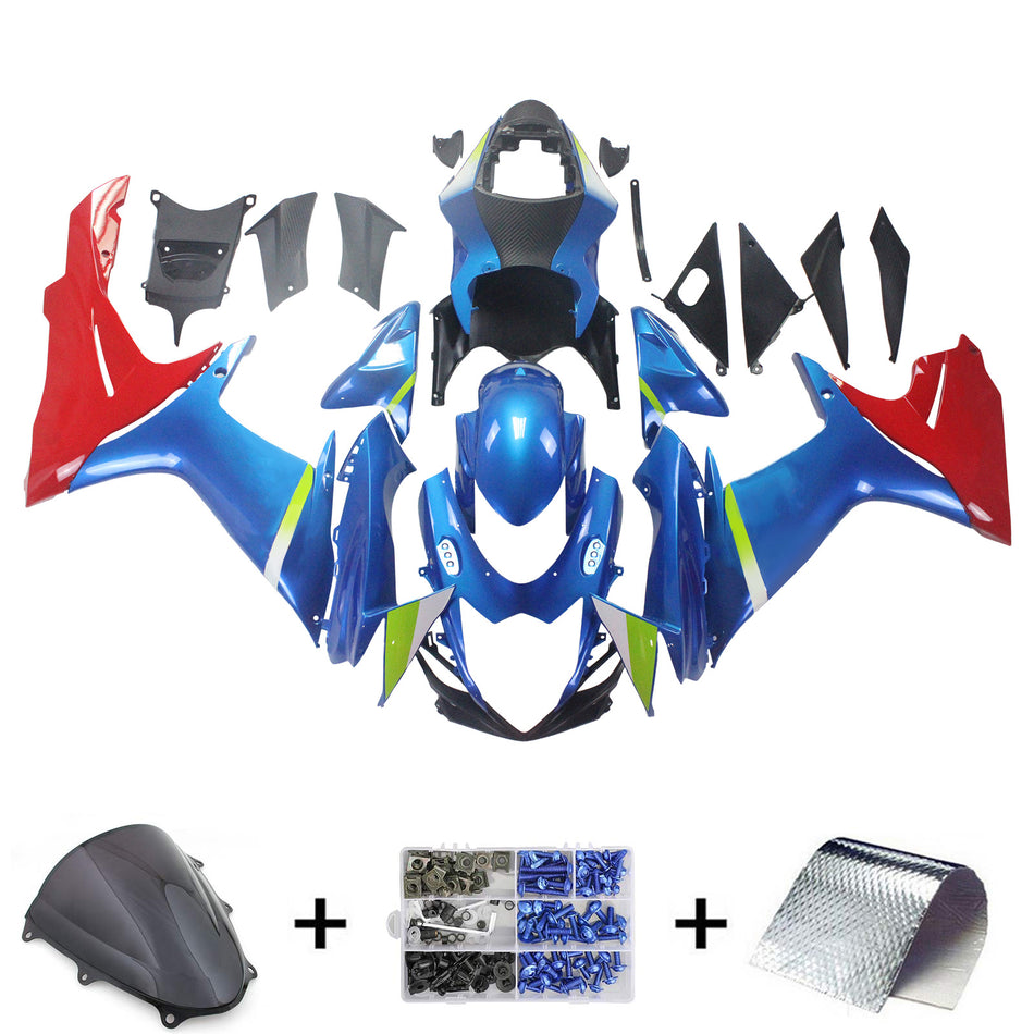 2011-2024 スズキ GSXR 600/750 K11 Amotopart インジェクションフェアリングキット ボディワーク プラスチック ABS #101