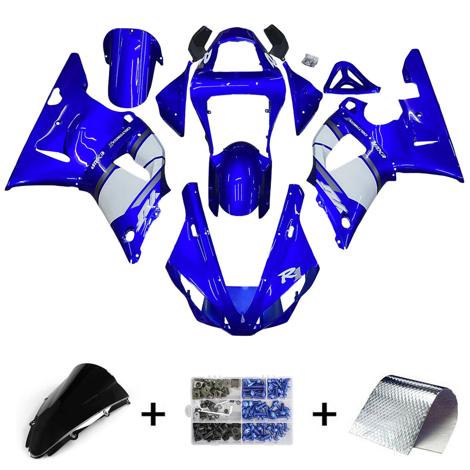2000-2001 ヤマハ YZF R1 YZF-R1 YZFR1 ABS プラスチック ボディワーク フェアリング キット セット #16