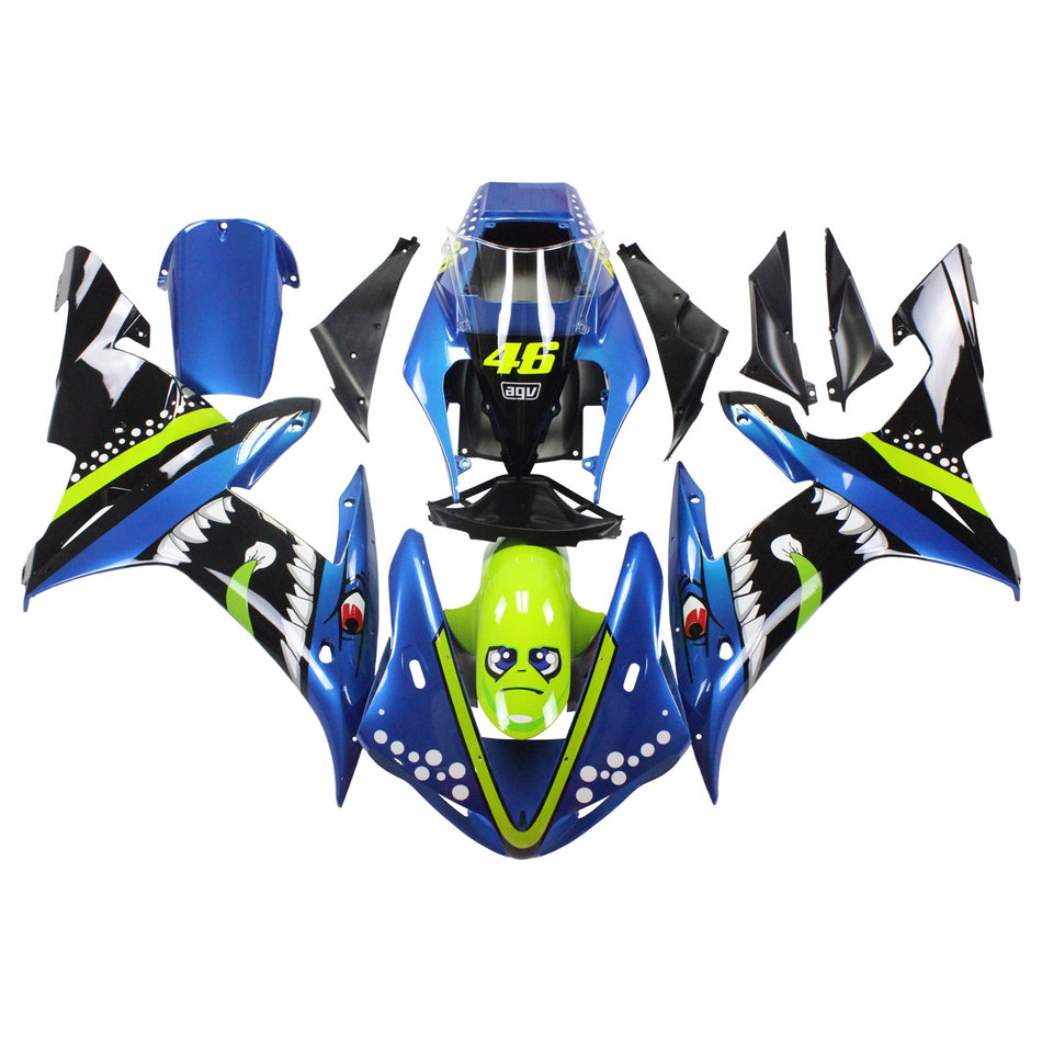 2002-2003 ヤマハ YZF 1000 R1 Amotopart インジェクションフェアリングキット ボディワーク プラスチック ABS #115