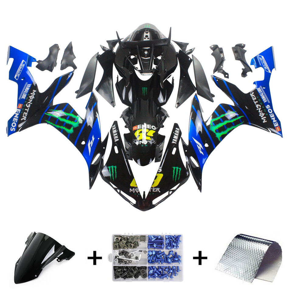 2004-2006 ヤマハ YZF 1000 R1 Amotopart インジェクションフェアリングキット ボディワーク プラスチック ABS #145