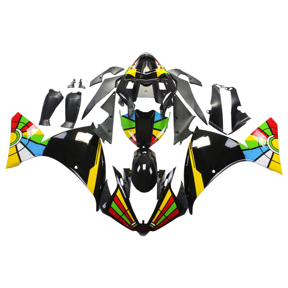 2012-2014 ヤマハ YZF 1000 R1 Amotopart インジェクションフェアリングキット ボディワーク プラスチック ABS #115