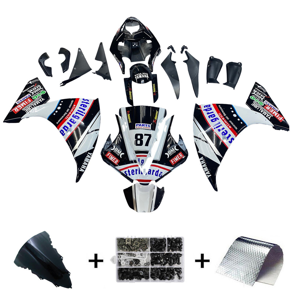 2012-2014 ヤマハ YZF 1000 R1 Amotopart インジェクションフェアリングキット ボディワーク プラスチック ABS #133