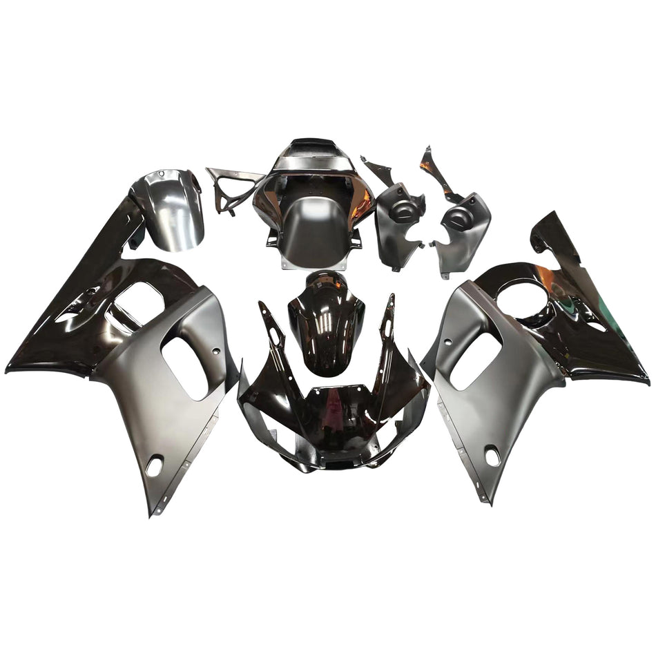1998-2002 ヤマハ YZF-R6 コントラスト ブラック レーシング フェアリング ジェネリック