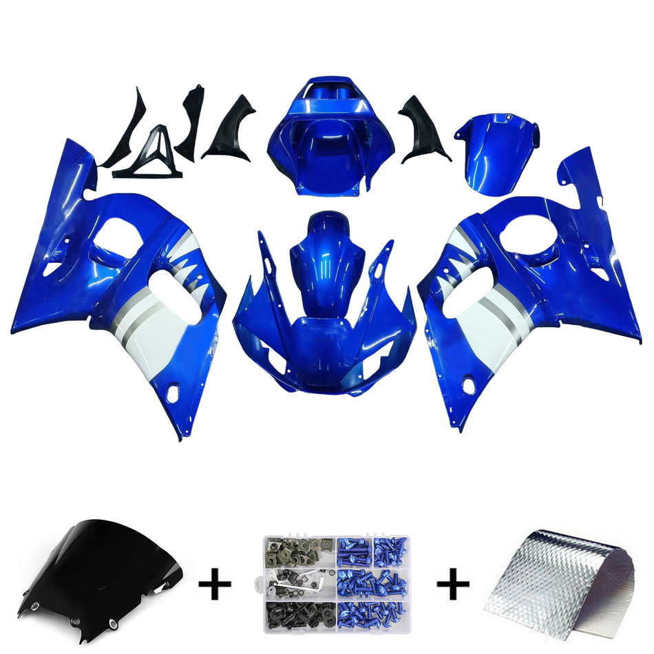 1998-2002 ヤマハ YZF 600 R6 インジェクションフェアリングキット ボディワーク プラスチック ABS #107