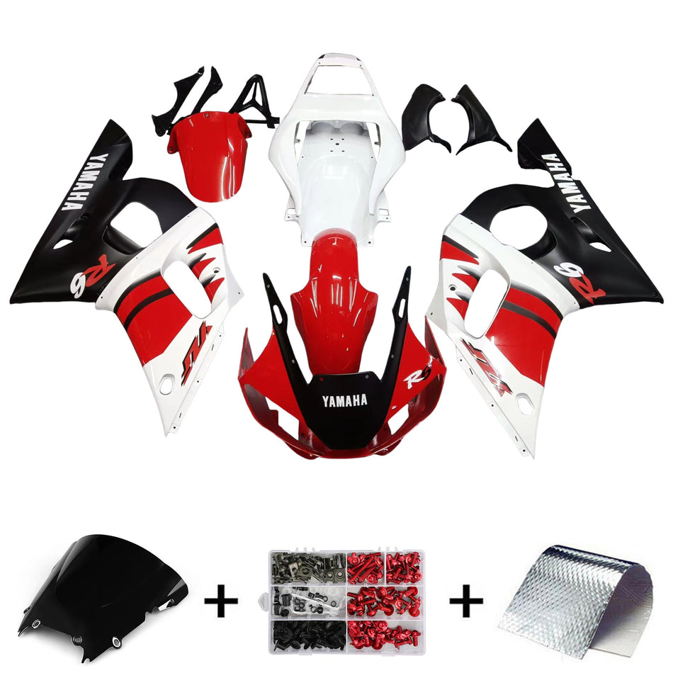 1998-2002 ヤマハ YZF 600 R6 インジェクションフェアリングキット ボディワーク プラスチック ABS #112