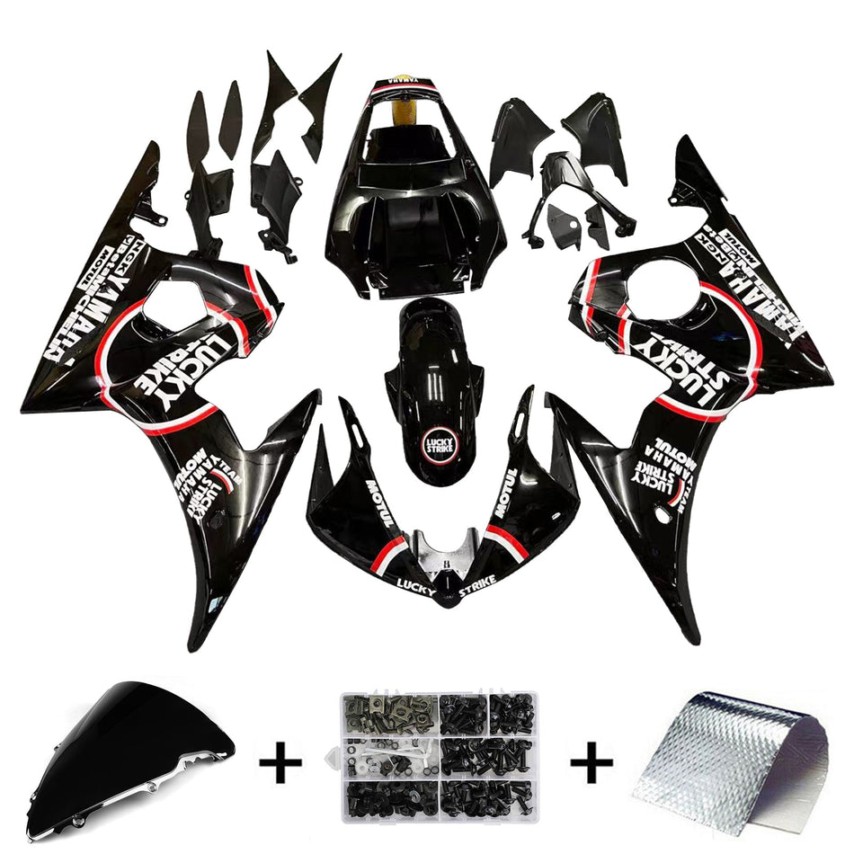 2003-2004 ヤマハ YZF 600 R6 2006-2009 R6S Amotopart インジェクションフェアリングキット ボディワーク プラスチック ABS #105
