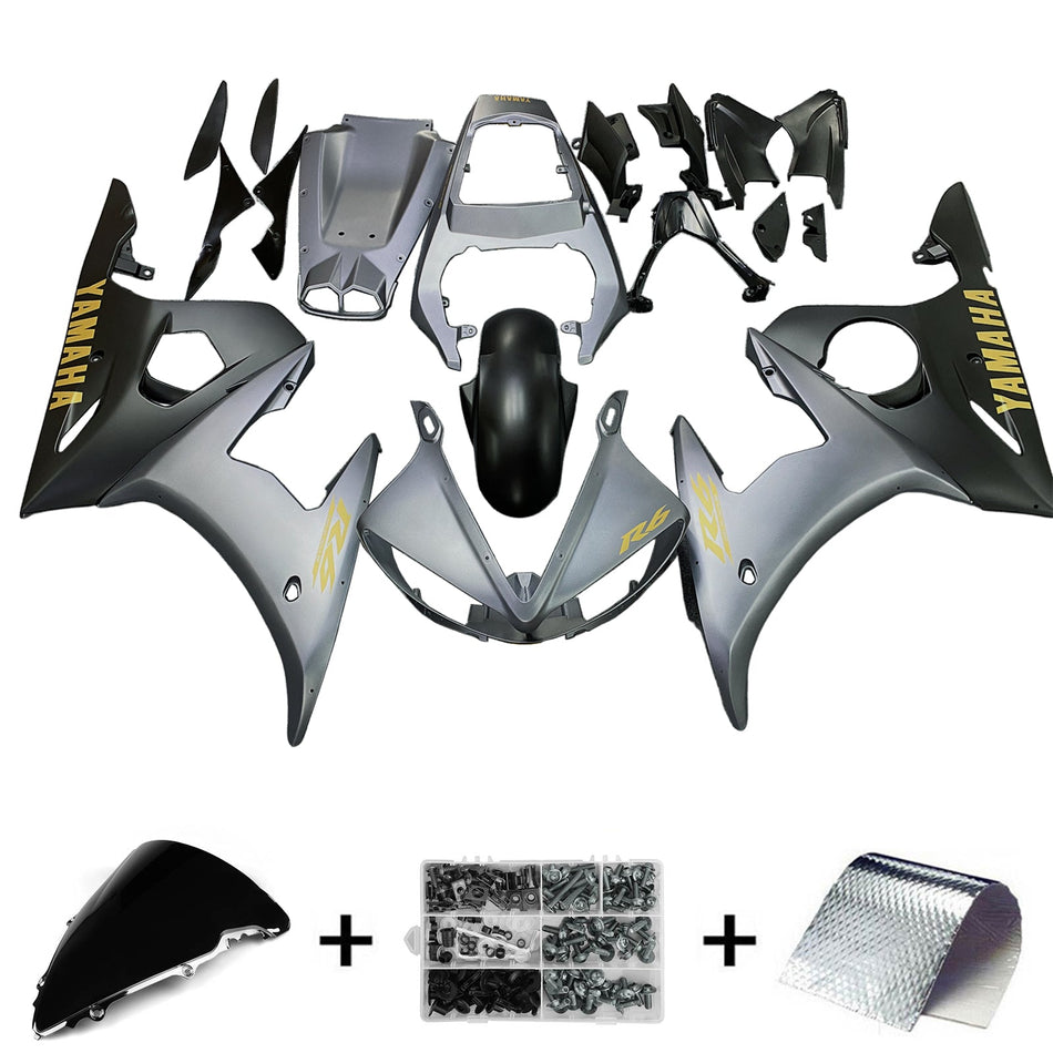 2003-2004 ヤマハ YZF 600 R6 2006-2009 R6S Amotopart インジェクションフェアリングキット ボディワーク プラスチック ABS #142