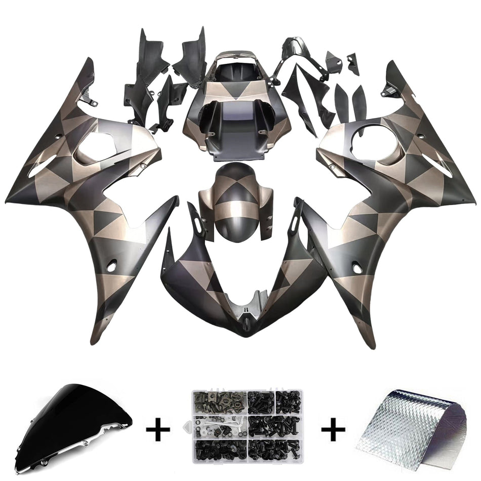 2003-2004 ヤマハ YZF 600 R6 2006-2009 R6S Amotopart インジェクションフェアリングキット ボディワーク プラスチック ABS #144