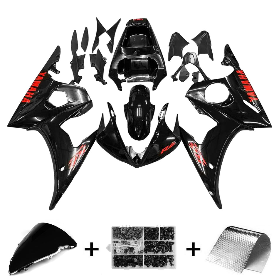 2003-2004 ヤマハ YZF 600 R6 2006-2009 R6S Amotopart インジェクションフェアリングキット ボディワーク プラスチック ABS #146