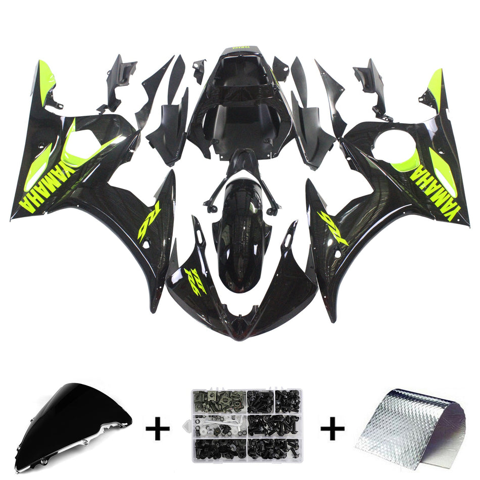 2003-2004 ヤマハ YZF 600 R6 2006-2009 R6S Amotopart インジェクションフェアリングキット ボディワーク プラスチック ABS #149