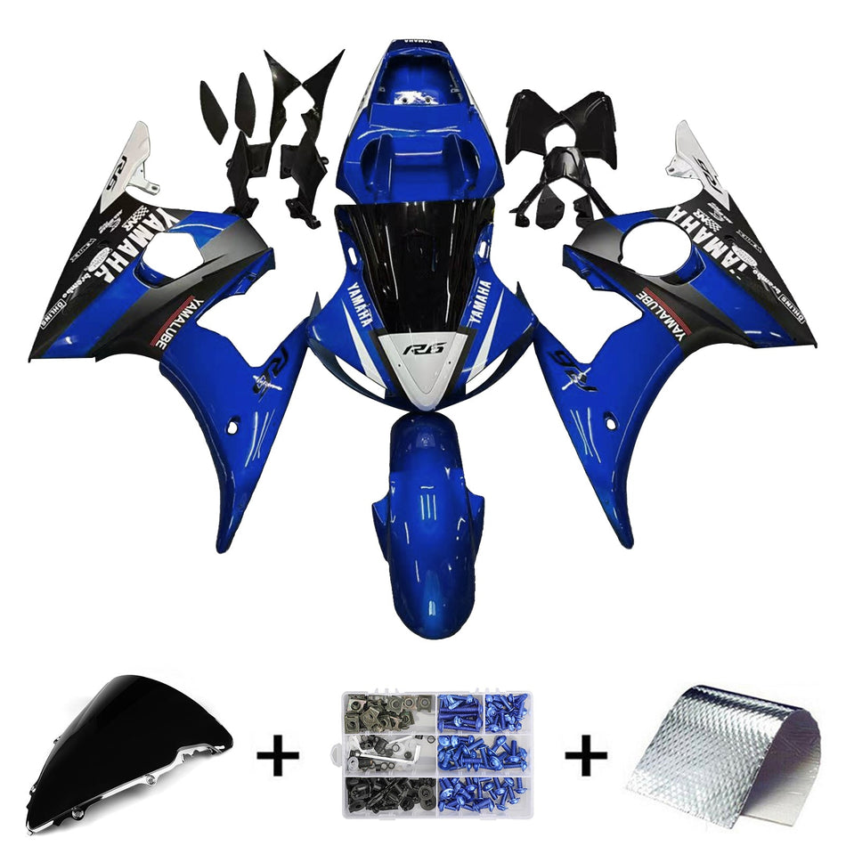 2003-2004 ヤマハ YZF 600 R6/R6S インジェクションフェアリングキット ボディワーク プラスチック ABS #156