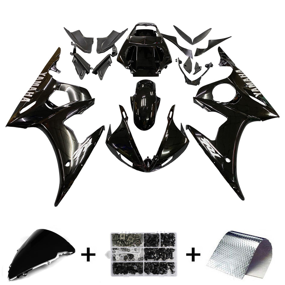2005 ヤマハ YZF 600 R6 Amotopart インジェクションフェアリングキット ボディワーク プラスチック ABS #14