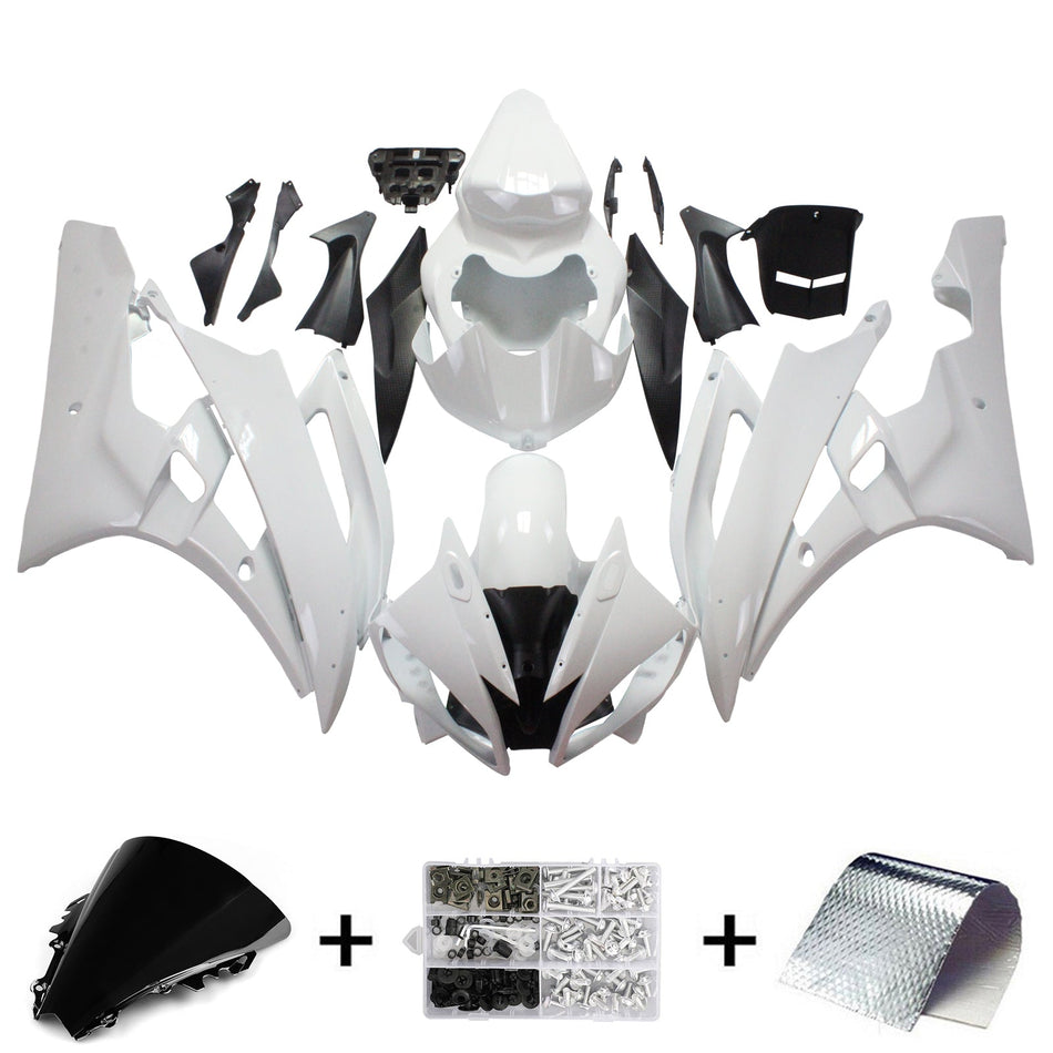 2006-2007 ヤマハ YZF 600 R6 Amotopart インジェクションフェアリングキット ボディワーク プラスチック ABS #103