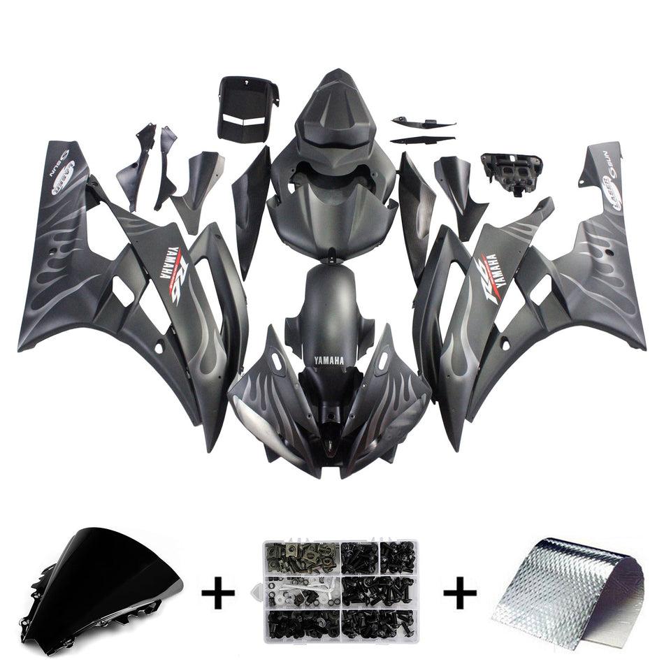 2006-2007 ヤマハ YZF 600 R6 Amotopart インジェクションフェアリングキット ボディワーク プラスチック ABS #109