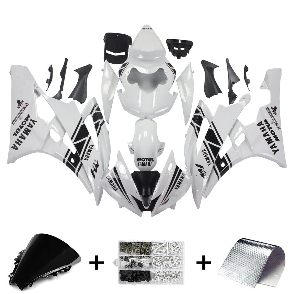 2006-2007 ヤマハ YZF 600 R6 Amotopart インジェクションフェアリングキット ボディワーク プラスチック ABS #121