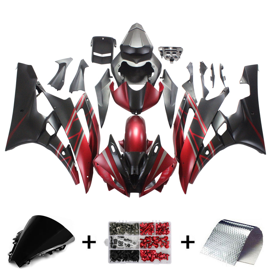 2006-2007 ヤマハ YZF 600 R6 フェアリングキット ジェネリック