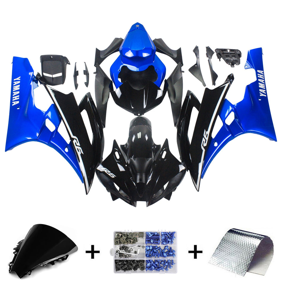 2006-2007 ヤマハ YZF 600 R6 フェアリングキット ジェネリック