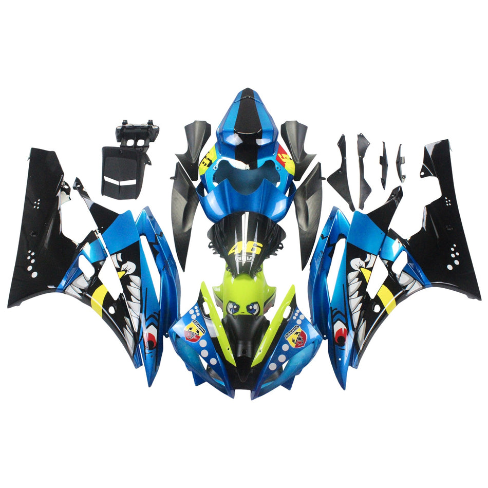 2006-2007 ヤマハ YZF 600 R6 Amotopart インジェクションフェアリングキット ボディワーク プラスチック ABS #138