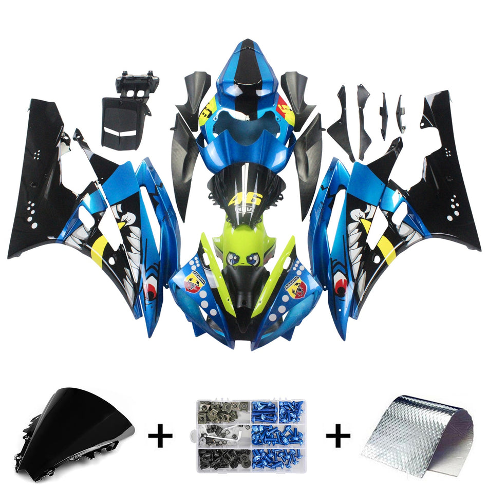 2006-2007 ヤマハ YZF 600 R6 フェアリングキット ジェネリック