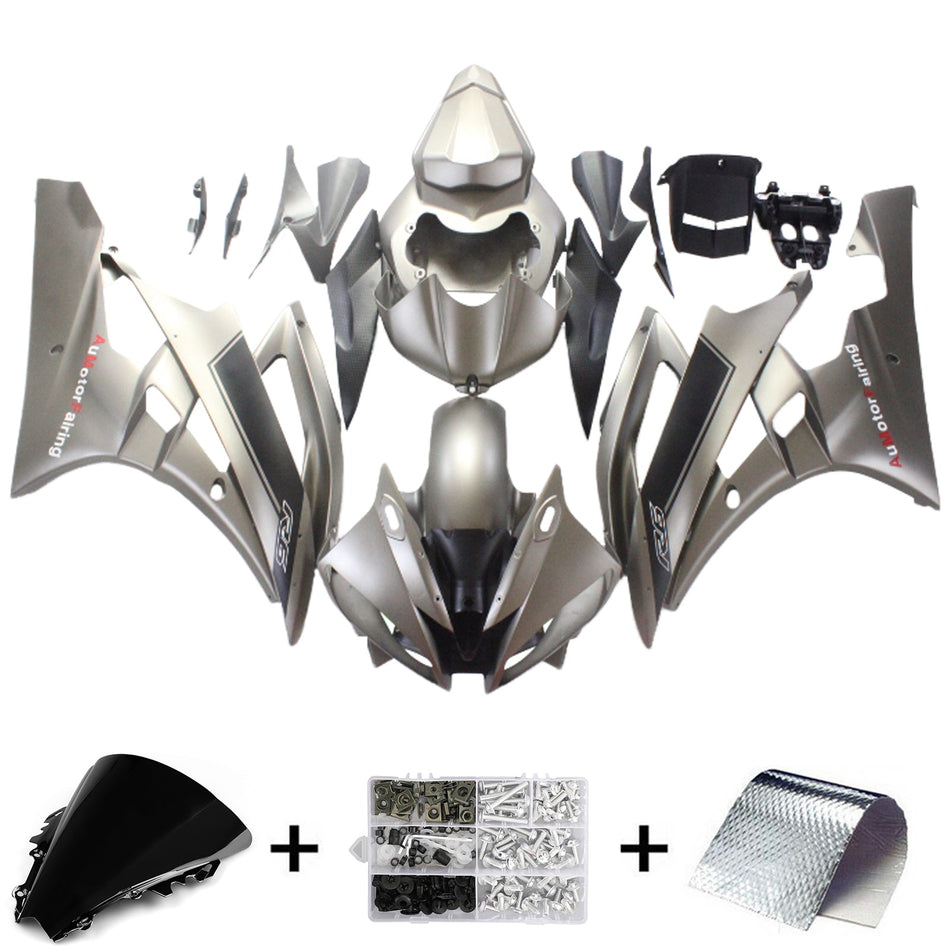 2006-2007 ヤマハ YZF 600 R6 インジェクションフェアリングキット ボディワーク プラスチック ABS #155