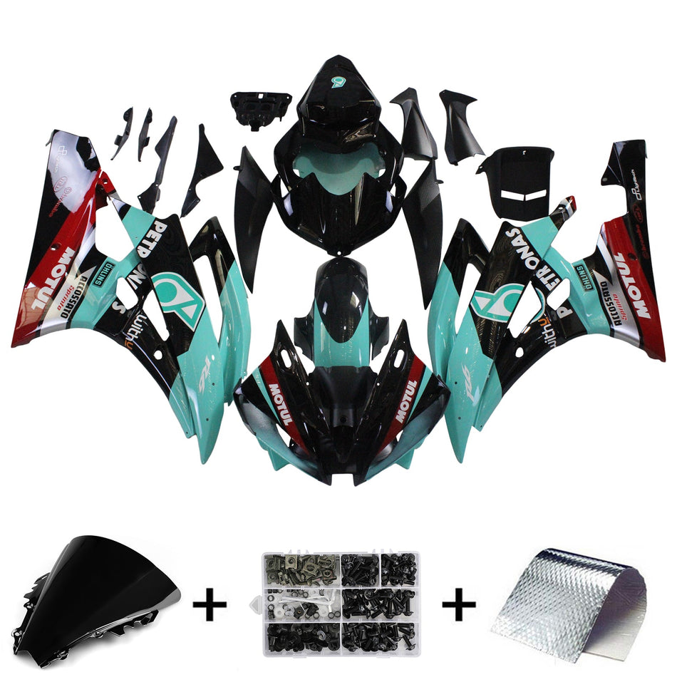2006-2007 ヤマハ YZF 600 R6 インジェクションフェアリングキット ボディワーク プラスチック ABS #156