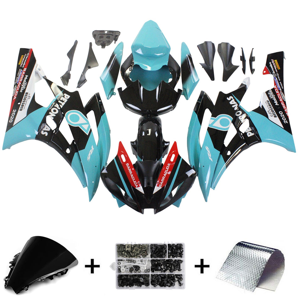 2006-2007 ヤマハ YZF 600 R6 インジェクションフェアリングキット ボディワーク プラスチック ABS #157