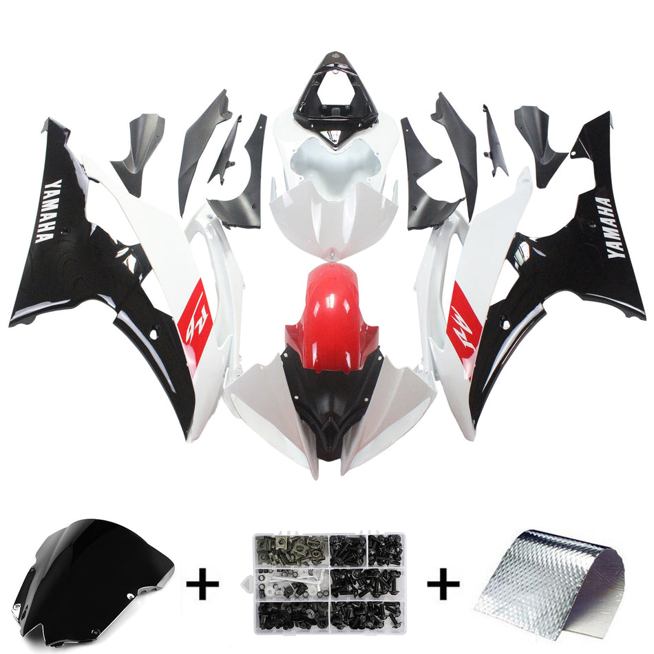 2008-2016 ヤマハ YZF 600 R6 Amotopart インジェクションフェアリングキット ボディワーク プラスチック ABS #121
