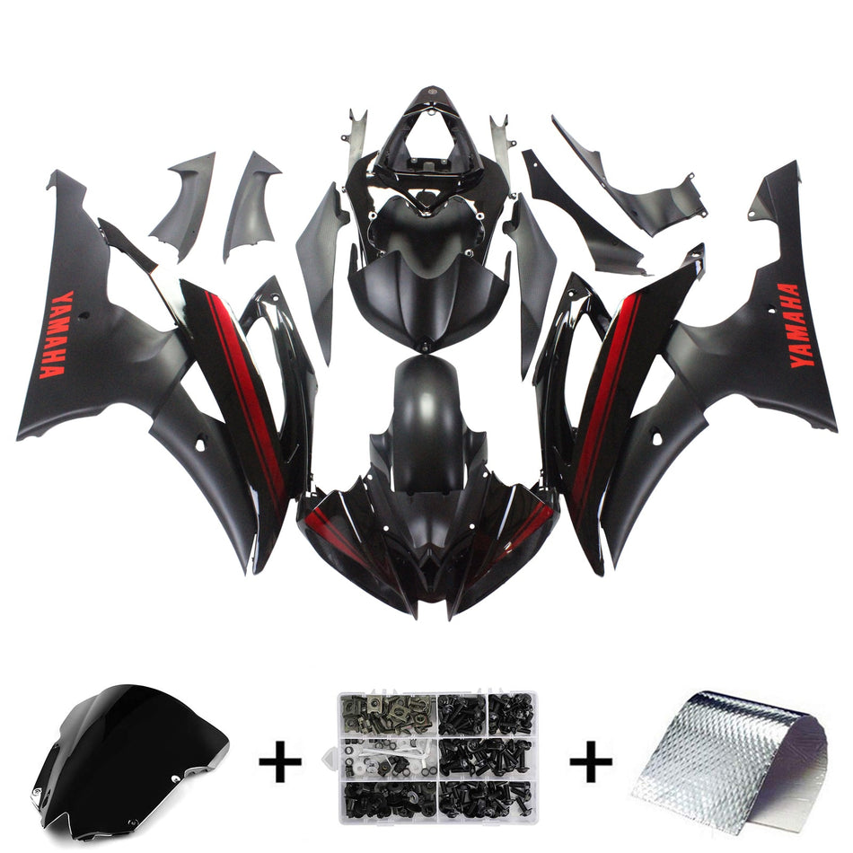 2008-2016 ヤマハ YZF 600 R6 インジェクションフェアリングキット ボディワーク プラスチック ABS #150