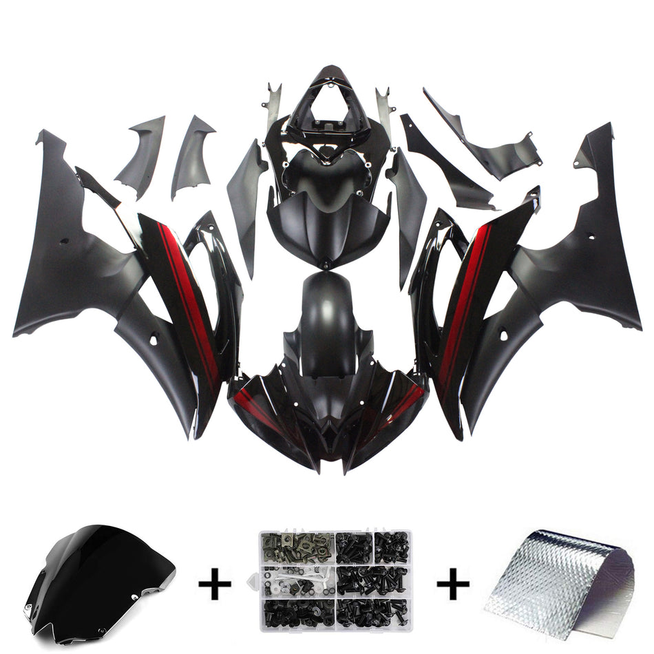 2008-2016 ヤマハ YZF 600 R6 インジェクションフェアリングキット ボディワーク プラスチック ABS #150