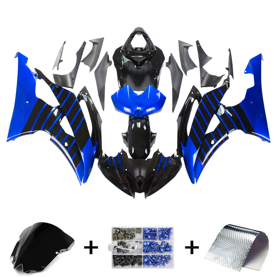 2008-2016 ヤマハ YZF 600 R6 インジェクションフェアリングキット ボディワーク プラスチック ABS #155