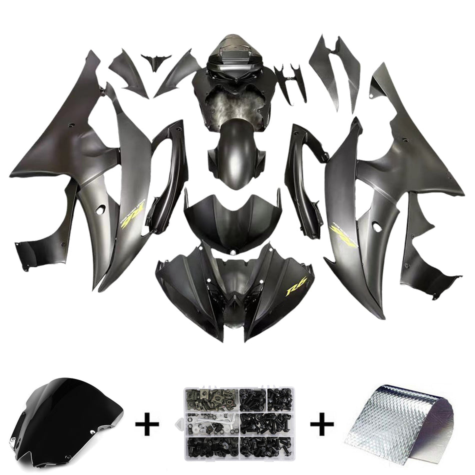 2008-2016 ヤマハ YZF 600 R6 インジェクションフェアリングキット ボディワーク プラスチック ABS #176